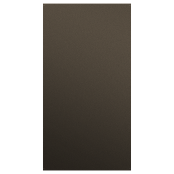 Bronze Solid Privacy Screen Front